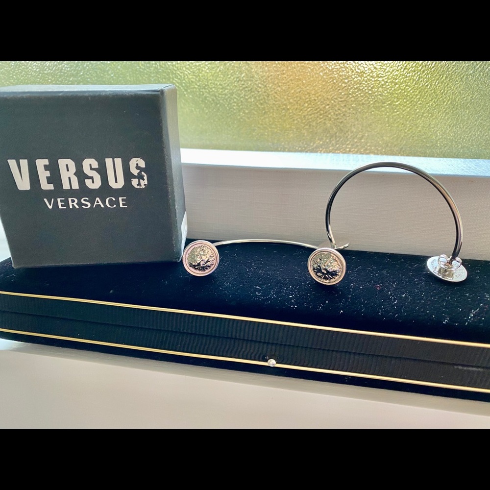 Versace Versus silver  hoop earrings
